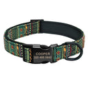 Colorful Personalized Nylon Dog Collar and Leash Set with Custom ID - Ideal for Small, Medium, Large Dogs  ourlum.com Green Collar S 