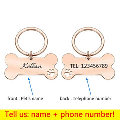 Customizable Pet ID Keychain: Engraved Keyring for Pet Safety