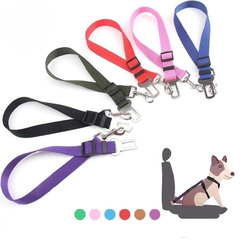 Adjustable Pet Car Seat Belt with Safety Harness for Dogs - Premium Quality Nylon Material  ourlum.com   