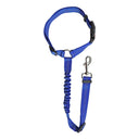 Safety Reflective Pet Car Seat Belt Leash for Dog Cat - Adjustable Elastic Cushioning Vehicle Strap  ourlum.com Blue  