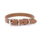 Adjustable Pet Collar with Alloy Buckle for Small to Medium-sized Pets  ourlum.com orange 30x1.3CM 