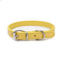 Adjustable Pet Collar with Alloy Buckle for Small to Medium-sized Pets  ourlum.com Yellow 30x1.3CM 