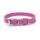 Adjustable Pet Collar with Alloy Buckle for Small to Medium-sized Pets  ourlum.com Rose red 30x1.3CM 