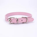 Adjustable Pet Collar with Alloy Buckle for Small to Medium-sized Pets  ourlum.com pink 30x1.3CM 