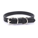 Adjustable Pet Collar with Alloy Buckle for Small to Medium-sized Pets  ourlum.com black 30x1.3CM 