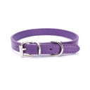 Adjustable Pet Collar with Alloy Buckle for Small to Medium-sized Pets  ourlum.com purple 30x1.3CM 