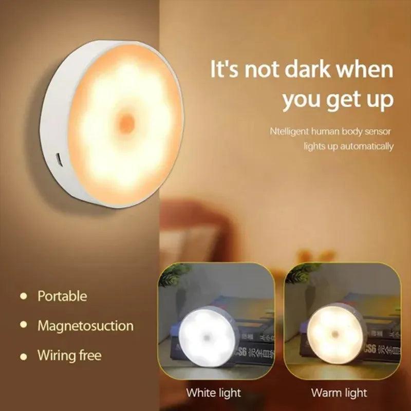 Motion Sensor LED Night Light Set with USB Rechargeable Feature  ourlum.com   