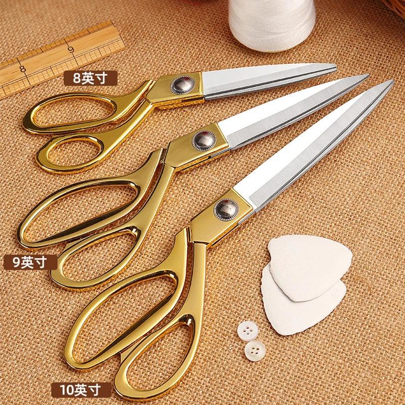 Vintage Sewing and Fabric Cutting Shears - Premium Stainless Steel Tailor Scissors  ourlum.com   