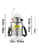 VEVOR Stainless Steel Hand Pump Sprayer for Garden Use