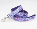 Enchanted Purple Floral Dog Collar Set Rose Gold Fashion