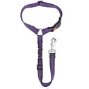 Secure Reflective Nylon Dog Car Seat Belt Leash Harness for Small Dogs  ourlum.com Purple  