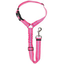 Secure Reflective Nylon Dog Car Seat Belt Leash Harness for Small Dogs  ourlum.com Rose Red  