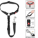 Secure Reflective Nylon Dog Car Seat Belt Leash Harness for Small Dogs  ourlum.com   