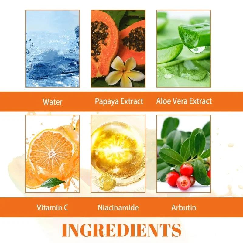 Papaya Extract Day and Night Cream for Sun Damage and Skin Brightening  ourlum.com   