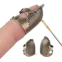 Retro Finger Protector Antique Thimble Ring for Handworking Sewing  ourlum.com   