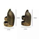 Retro Finger Protector Antique Thimble Ring for Handworking Sewing  ourlum.com S and M  