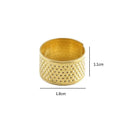 Retro Finger Protector Antique Thimble Ring for Handworking Sewing  ourlum.com Gold  