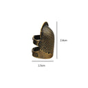 Retro Finger Protector Antique Thimble Ring for Handworking Sewing  ourlum.com S  