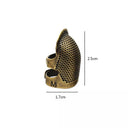 Retro Finger Protector Antique Thimble Ring for Handworking Sewing  ourlum.com M  