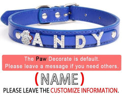 Rhinestone Charm Dog Collar: Personalized Stylish Breed Accessory