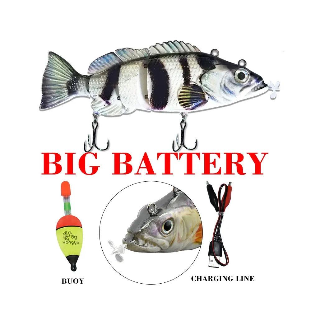 Ultimate Robotic Swimming Fishing Lures with Rechargeable LED Light  ourlum.com   
