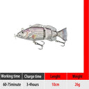 Ultimate Robotic Swimming Fishing Lures with Rechargeable LED Light  ourlum.com Small DZY T620  