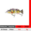 Ultimate Robotic Swimming Fishing Lures with Rechargeable LED Light  ourlum.com Small DZY L  