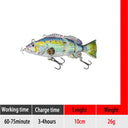 Ultimate Robotic Swimming Fishing Lures with Rechargeable LED Light  ourlum.com Small DZY H  