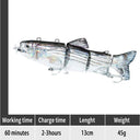 Ultimate Robotic Swimming Fishing Lures with Rechargeable LED Light  ourlum.com Old DZY T620  