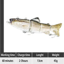 Ultimate Robotic Swimming Fishing Lures with Rechargeable LED Light  ourlum.com Old DZY 363  