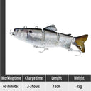 Ultimate Robotic Swimming Fishing Lures with Rechargeable LED Light  ourlum.com Old DZY shad  