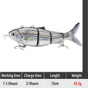 Ultimate Robotic Swimming Fishing Lures with Rechargeable LED Light  ourlum.com NEW DZY T620  