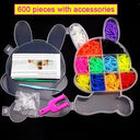 Creative Rubber Band Bracelet Making Kit for Kids - Weaving Tool Box with Silicone Bands - Arts and Crafts Set for Girls  ourlum.com 6  