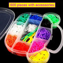 Creative Rubber Band Bracelet Making Kit for Kids - Weaving Tool Box with Silicone Bands - Arts and Crafts Set for Girls  ourlum.com 10  