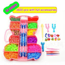 Creative Rubber Band Bracelet Making Kit for Kids - Weaving Tool Box with Silicone Bands - Arts and Crafts Set for Girls  ourlum.com 14  