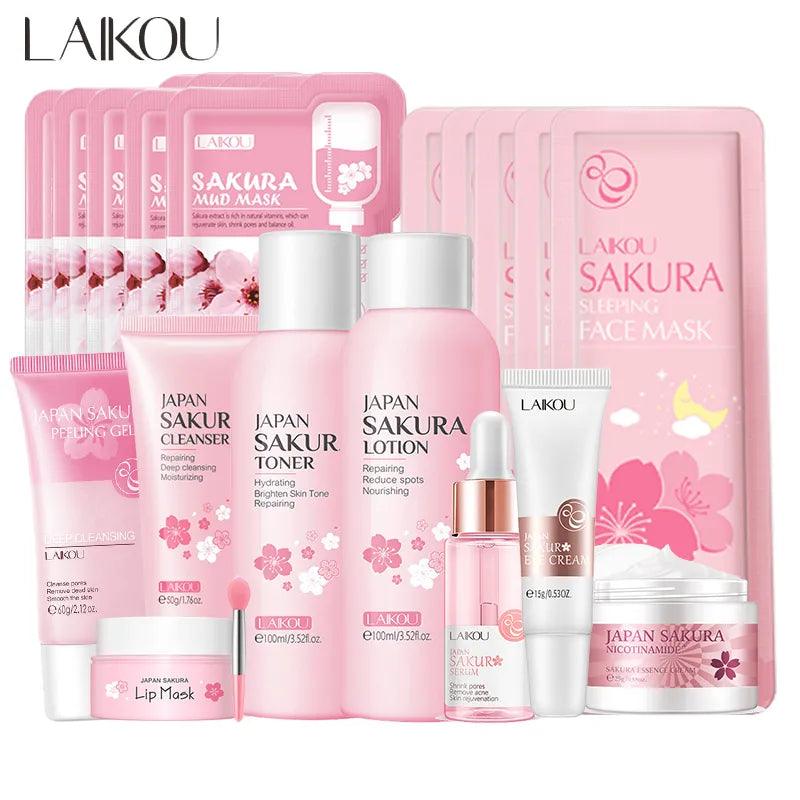 Sakura Glow Skin Renewal Kit for Acne-Free Radiance  ourlum.com   