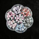 Whimsical Sanrio Nail Art Charm Kit with Hello Kitty and Kuromi Gems  ourlum.com 56pcs  