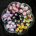 Whimsical Sanrio Nail Art Charm Kit with Hello Kitty and Kuromi Gems  ourlum.com 42pcs in 1  