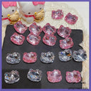 Whimsical Sanrio Nail Art Charm Kit with Hello Kitty and Kuromi Gems  ourlum.com 30pcs mixed  