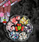 Whimsical Sanrio Nail Art Charm Kit with Hello Kitty and Kuromi Gems  ourlum.com 09  