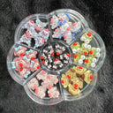 Whimsical Sanrio Nail Art Charm Kit with Hello Kitty and Kuromi Gems  ourlum.com 42PCS  