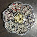 Whimsical Sanrio Nail Art Charm Kit with Hello Kitty and Kuromi Gems  ourlum.com 70pcs  