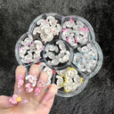 Whimsical Sanrio Nail Art Charm Kit with Hello Kitty and Kuromi Gems  ourlum.com 42pcs 2  