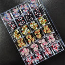 Whimsical Sanrio Nail Art Charm Kit with Hello Kitty and Kuromi Gems  ourlum.com BOX-B01(120PCS)  