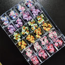 Whimsical Sanrio Nail Art Charm Kit with Hello Kitty and Kuromi Gems  ourlum.com BOX-B02(120PCS)  