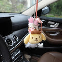 Sanrioed Pom Pom Purin Car Comfort Kit - Kawaii Auto Accessory  ourlum.com pendant description 