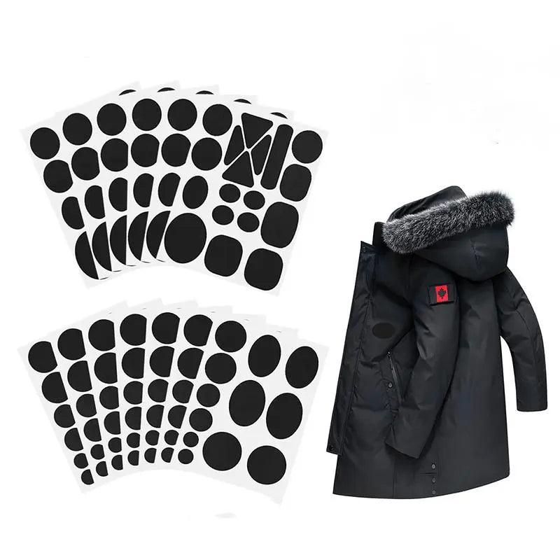 Black Self-Adhesive Fabric Repair Patches for Clothing - Washable Down Jacket Pants Apparel Sewing Solution  ourlum.com   