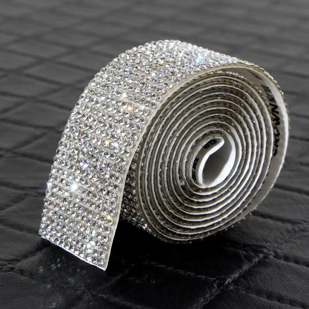Crystal Rhinestone Diamond Ribbon Sticker Set for DIY Crafts and Decor  ourlum.com   