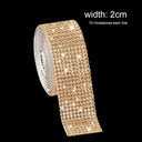 Crystal Rhinestone Diamond Ribbon Sticker Set for DIY Crafts and Decor  ourlum.com yellow 1 yard 2cm  