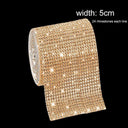 Crystal Rhinestone Diamond Ribbon Sticker Set for DIY Crafts and Decor  ourlum.com yellow 1 yard 5cm  